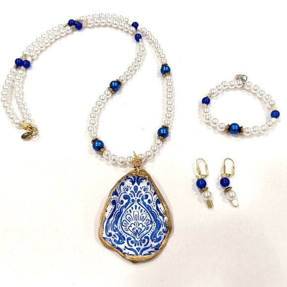 "Royal" 3 Piece handmade Jewelry Set - Picture 1 of 7